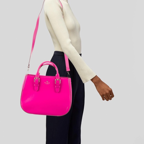 Kate Spade Hot Pink Women's Leather Bag - Picture 3 of 8